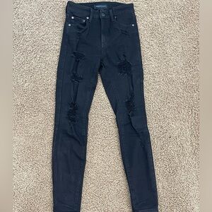 Aeropostale black high rise jeggings